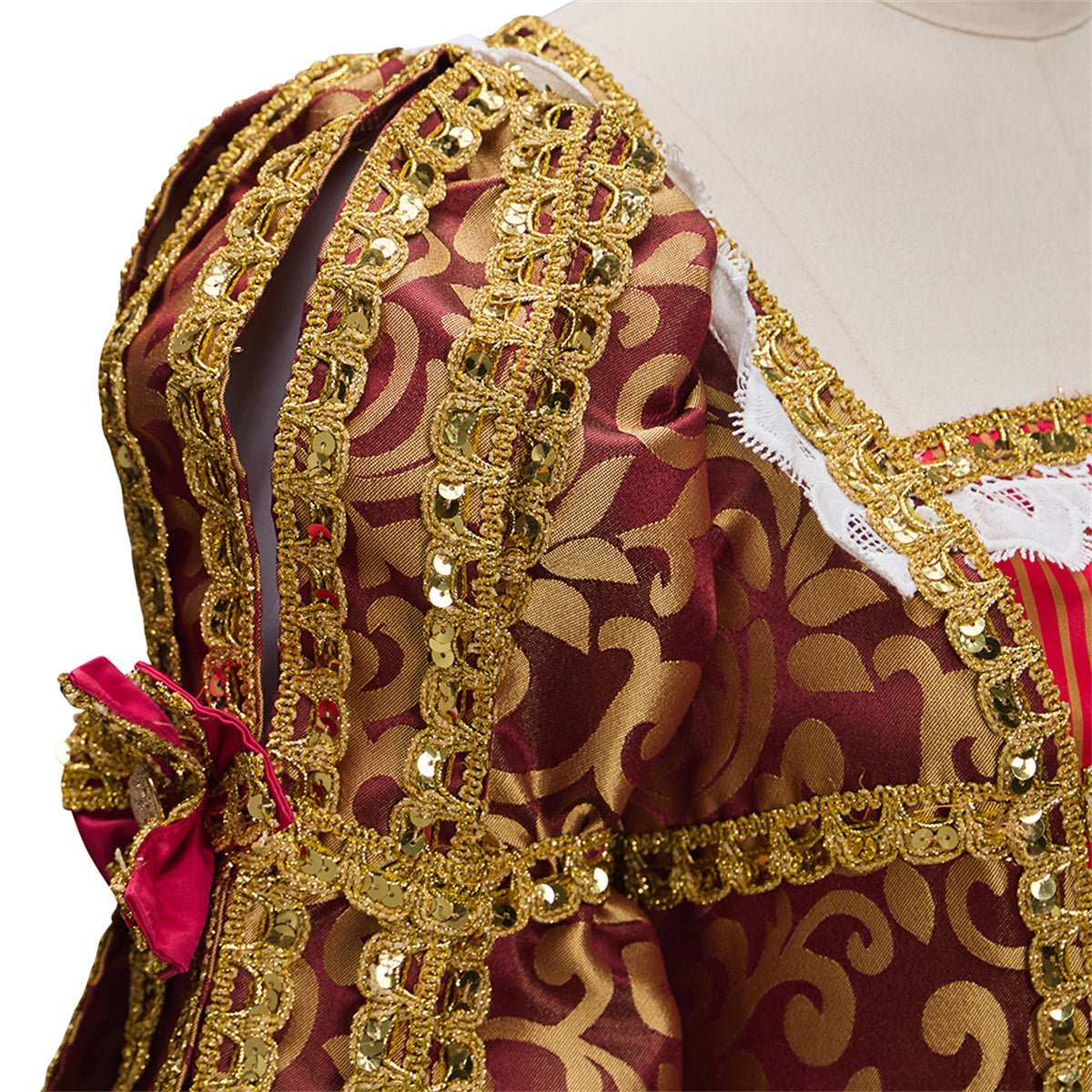 Capa Noble Dama Real Traje Cosplay – Elegante Vestido de Fantasía para Entusiastas del Cosplay - Fantasia Cosera