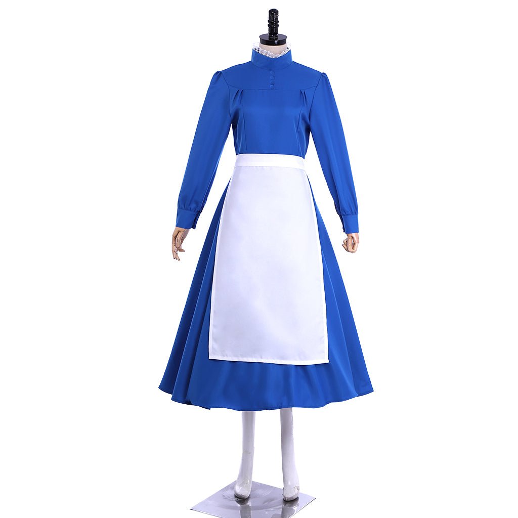 Disfraz de Cosplay de Sophie Hatter del Castillo Ambulante - Vestido Azul Talla Grande - Fantasia Cosera