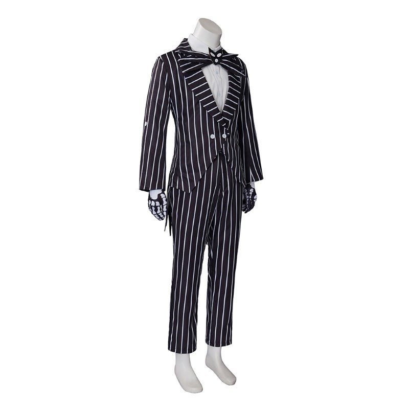 Traje de Cosplay de Jack Skellington - Chaqueta y Pantalones para Halloween - Fantasia Cosera