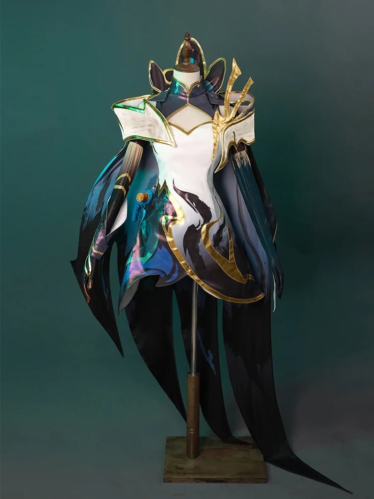 Traje de Cosplay de Xayah Calligraphia de LOL - Vestido de Estilo Chino para Halloween y Eventos - Fantasia Cosera