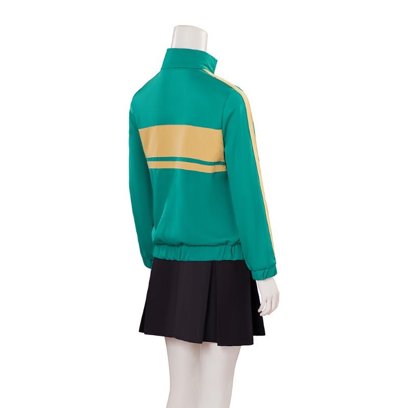 Traje de Cosplay de Kim Pine de Scott Pilgrim - Abrigo Verde y Falda para Mujeres - Fantasia Cosera