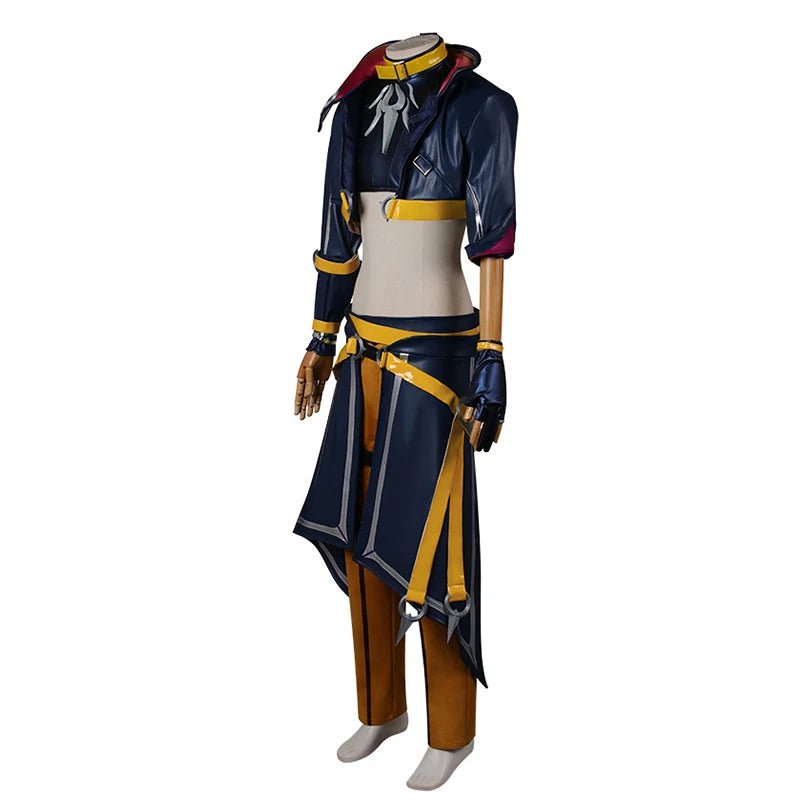 Traje de Cosplay Kayn Heartsteel LOL para Hombre Adulto - Disfraz de Rol Completo con Máscara para Ojos - Fantasia Cosera