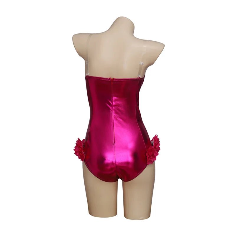Traje de Cheerleader de Rebel Wilson para Cosplay - Bodysuit Brillante para Mujer - Fantasia Cosera