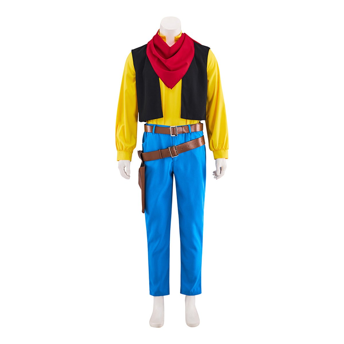 Traje de Cosplay Lucky Luke Cowboy – Vestimenta Oficial para Fans y Coleccionistas - Fantasia Cosera