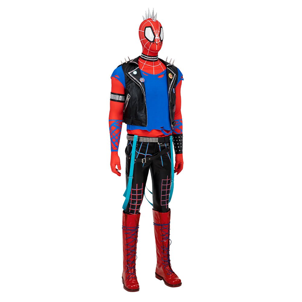 Traje de Spider-Punk Hobart Brown | Cosplay de Spider-Man: A Través del Spider-Verso - Fantasia Cosera