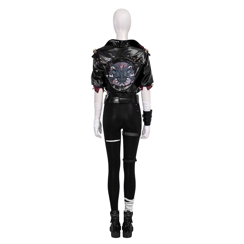 Chaqueta de Cuero Negro Arcane 2 Vi - Traje de Cosplay de Alta Calidad para Gamers - Fantasia Cosera