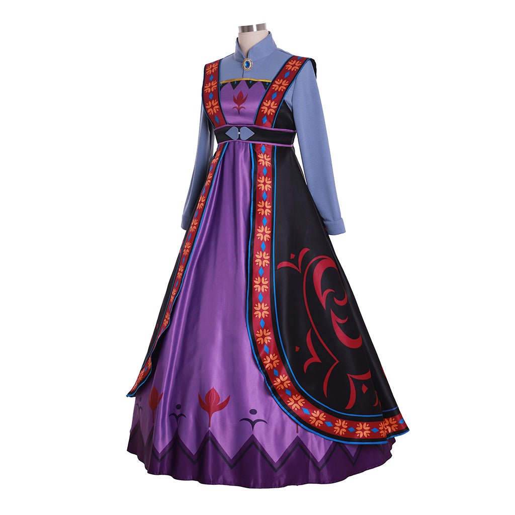 Vestido de Cosplay de Reina Iduna para Mujer | Disfraz de Madre Disney para Cosplay - Fantasia Cosera