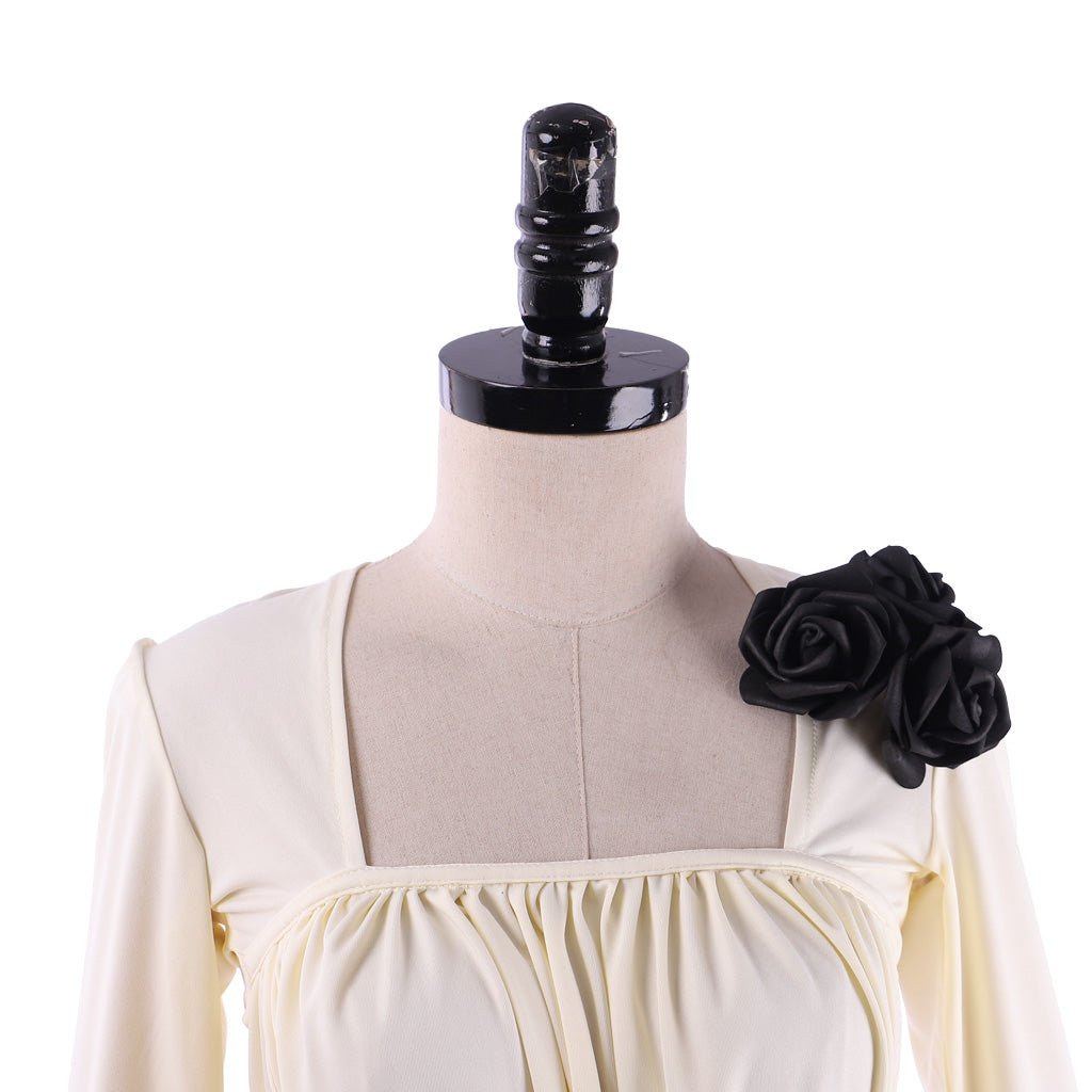 Vestido de Cosplay de la Vampira Madam Alcina Dimitrescu | Traje de Dama Vampira de Pueblo Malvado - Fantasia Cosera