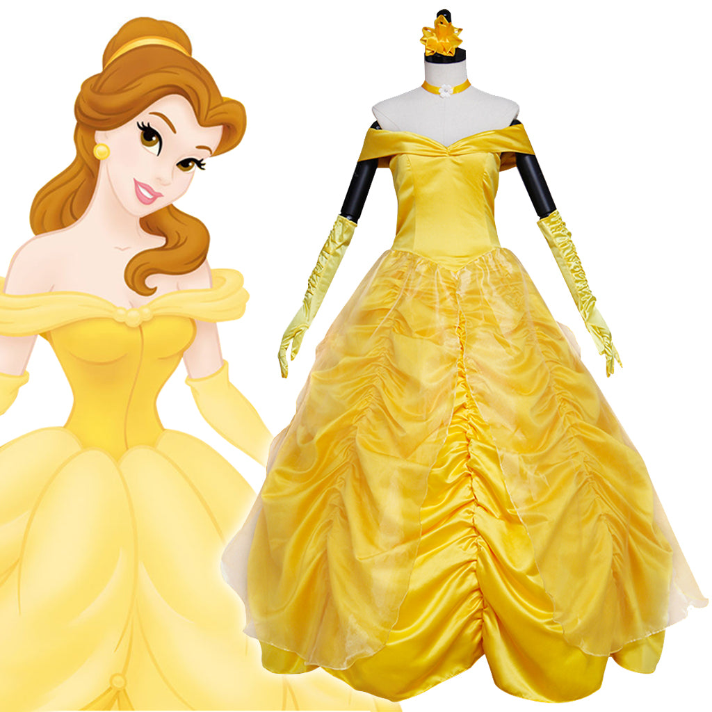 Belle y la Bestia Traje de Cosplay Serie | Vestido de Princesa para Eventos - Fantasia Cosera