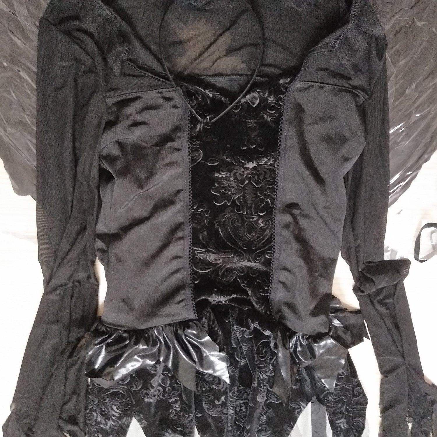 Traje de Ángel Oscuro Zombie para Mujer | Cóspay Gótico Ángel Malvado - Fantasia Cosera