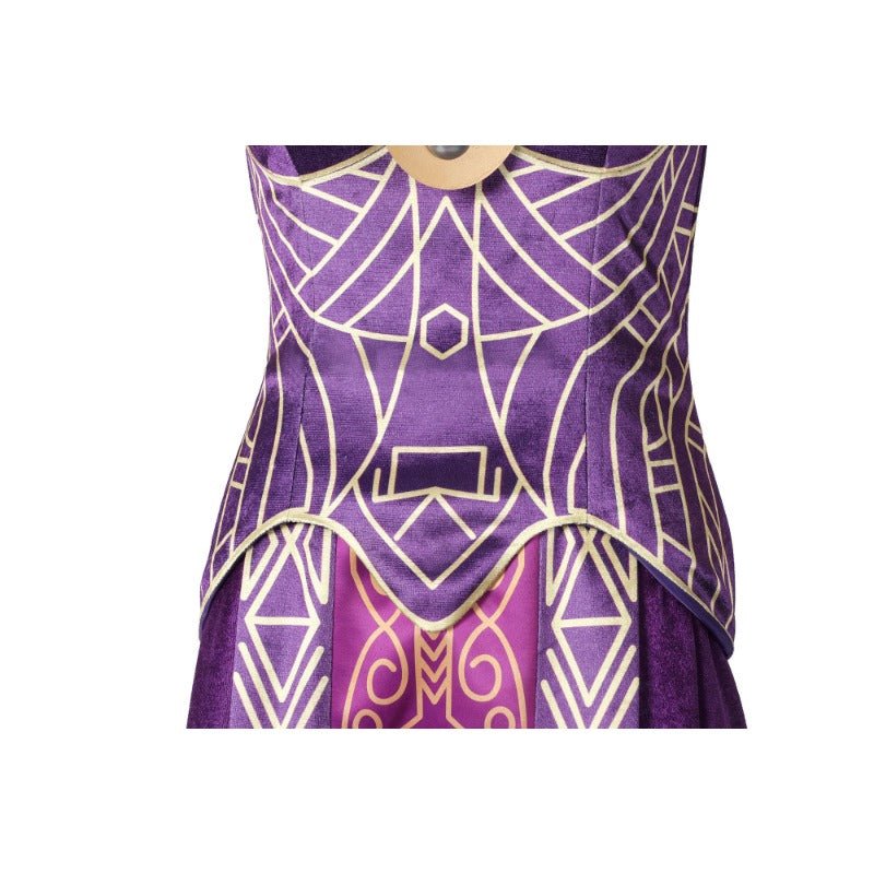 Vestido Real de Ramonda de Pantera Negra para Cosplay y Eventos - Fantasia Cosera