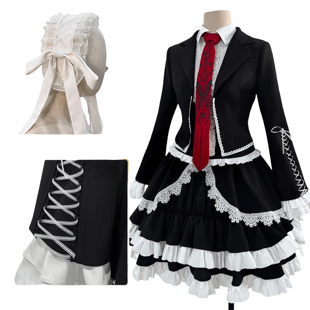 Traje de Cosplay de Celestia Ludenberg - Danganronpa: Trigger Happy Havoc - Fantasia Cosera