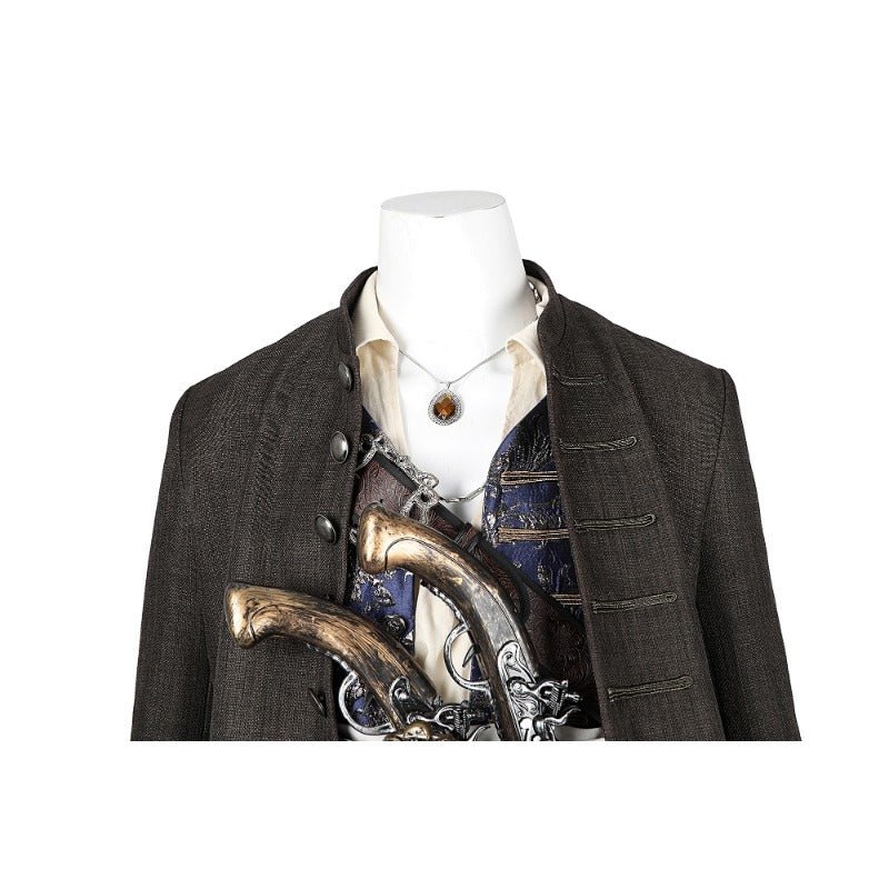 Traje de Cosplay de Captain Jack Sparrow - Disfraz de Pirata de Alta Calidad para Adultos en Halloween - Fantasia Cosera