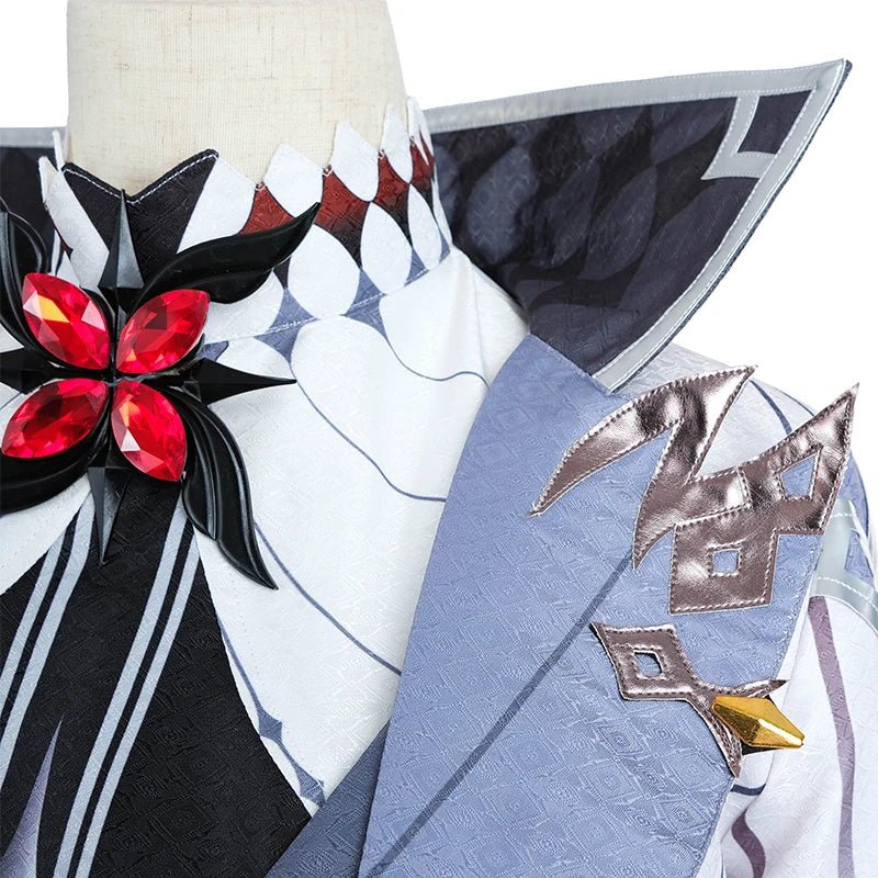 Traje de Arlecchino Cosplay Genshin Impact Fatui Servant Snezhnaya Arlecchino The Knave Disfraz de Halloween Uniforme para Hombres - Fantasia Cosera