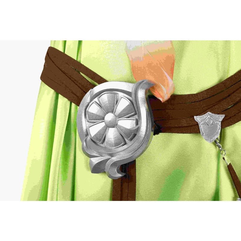 Traje de Nophica de FF14 Cosplay - Vestido Largo Verde para Halloween y Fiestas - Fantasia Cosera