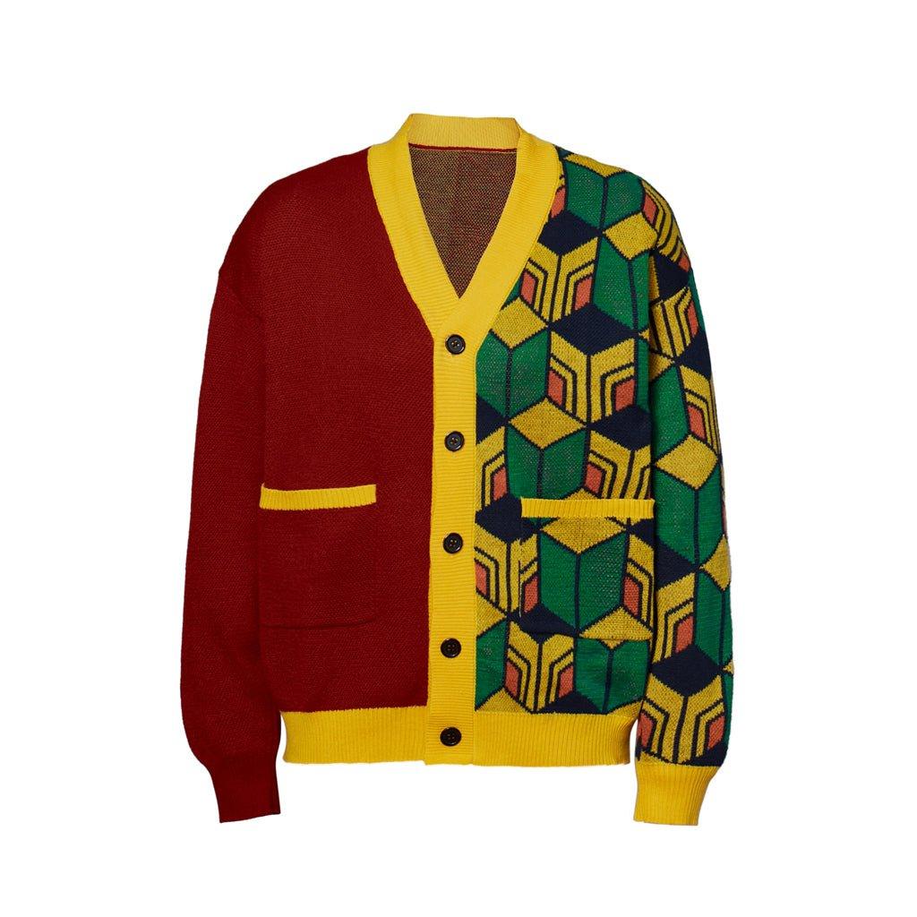 Suéter Cosplay de Tomioka Giyuu | Cardigan Tejido Abrigo para Adultos Traje Giyuu Demon Slayer - Fantasia Cosera