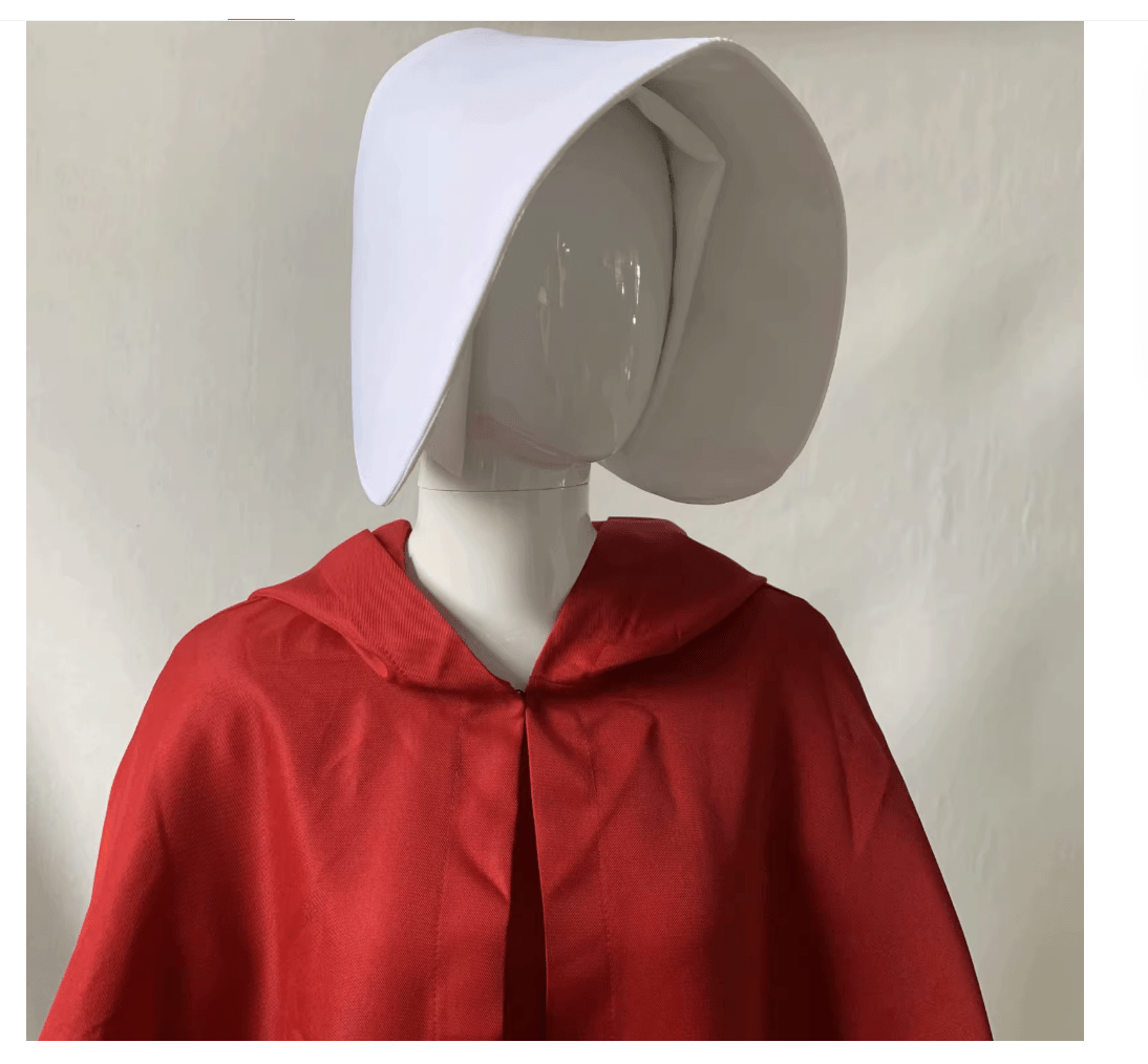 Traje Completo de The Handmaid's Tale - Capa Roja, Bufanda, Falda, Bolso y Gorro para Halloween - Fantasia Cosera