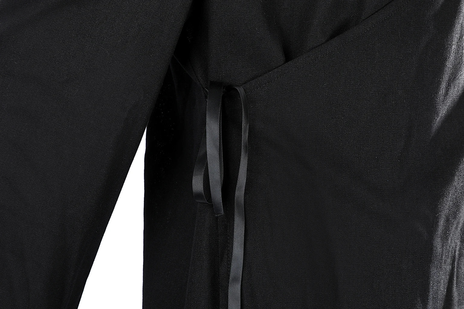 Traje de Cosplay Black Myth Wukong | Toga Negra Premium de Seda Ebony Conjunto Completo - Fantasia Cosera