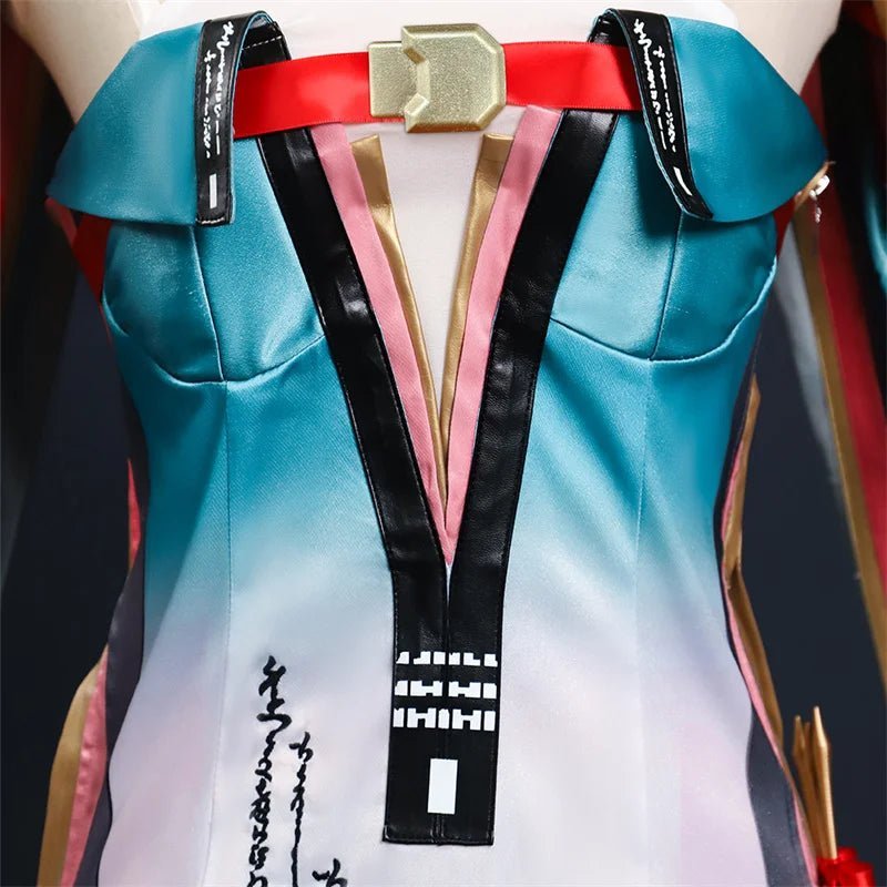 Traje de Cosplay Zhezhi de Juego Wuthering Waves - Vestido de Pintora con Pincel Encantado para Mujer, Disfraz para Fiesta de Halloween - Fantasia Cosera
