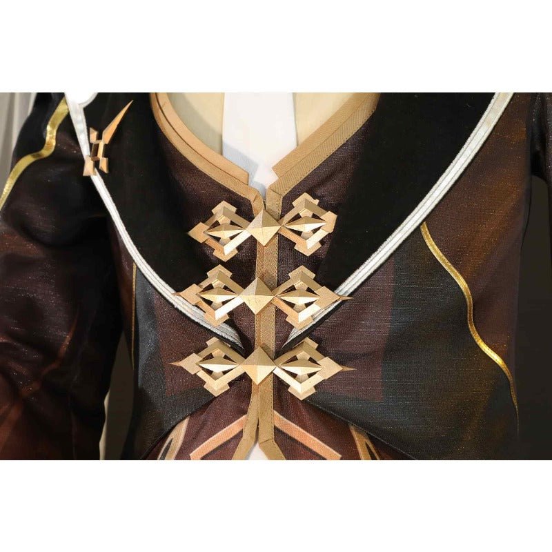 Traje de Cosplay de Zhongli de Genshin Impact Conjunto Completo para Fiesta de Halloween - Fantasia Cosera