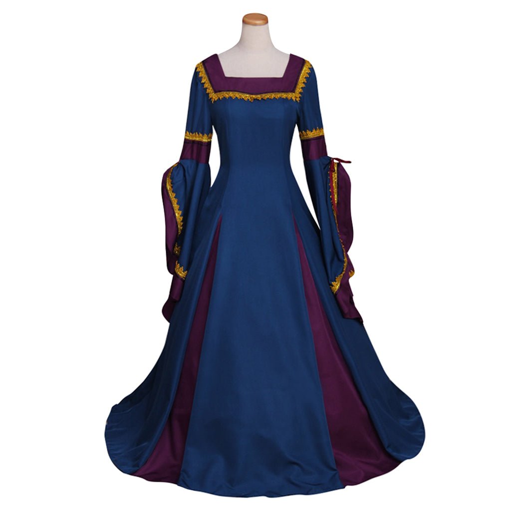 Vestido de Princesa Noble de la Corte Real del Siglo XVIII Medieval Victoriano Tudor para Fiesta de Té Halloween Carnaval - Fantasia Cosera