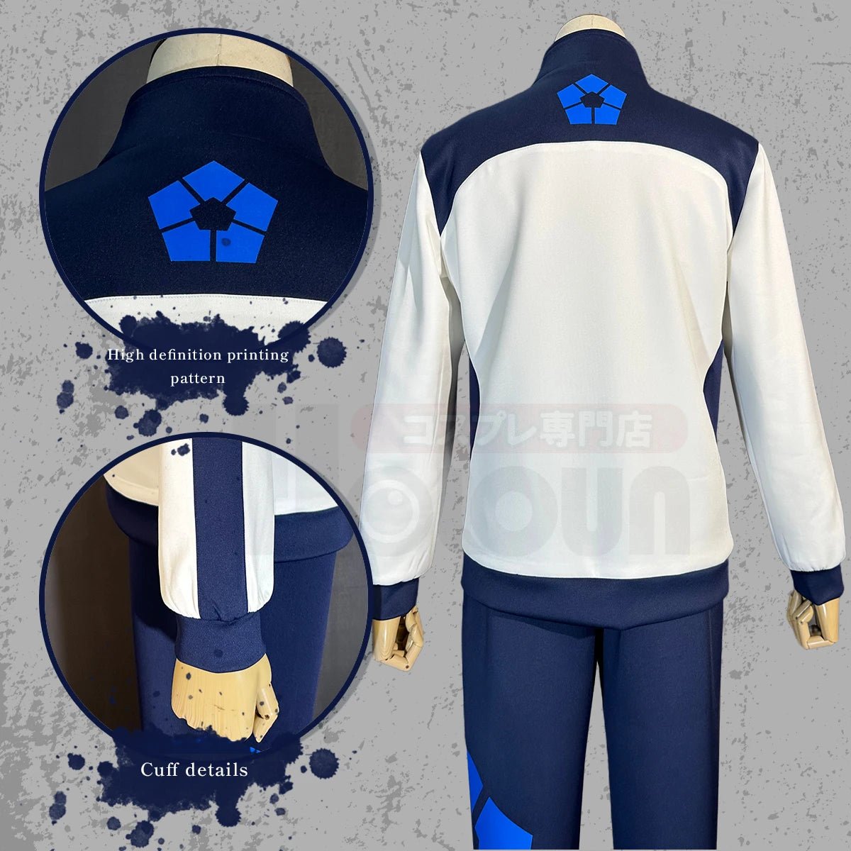 Traje de Cosplay Anime Blue Lock Reo Nagi Bachira Isagi Chigir - Sudadera con Cremallera y Bolsillo - Fantasia Cosera