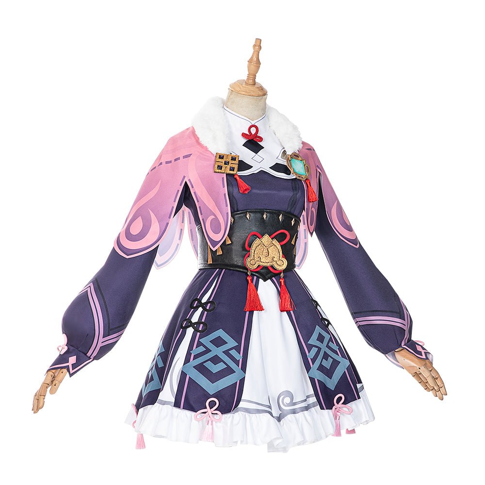 Genshin Impact - Traje de Cosplay de Yunjin con Vestido Lolita, Sombrero y Medias para Mujeres Adultas - Fantasia Cosera