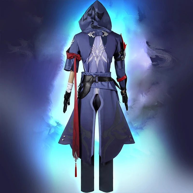 Traje Cosplay de Moze el Guarda Sombra de Plumas de Cuervo de Honkai Star Rail para Hombre, Uniforme para Carnaval y Halloween - Fantasia Cosera