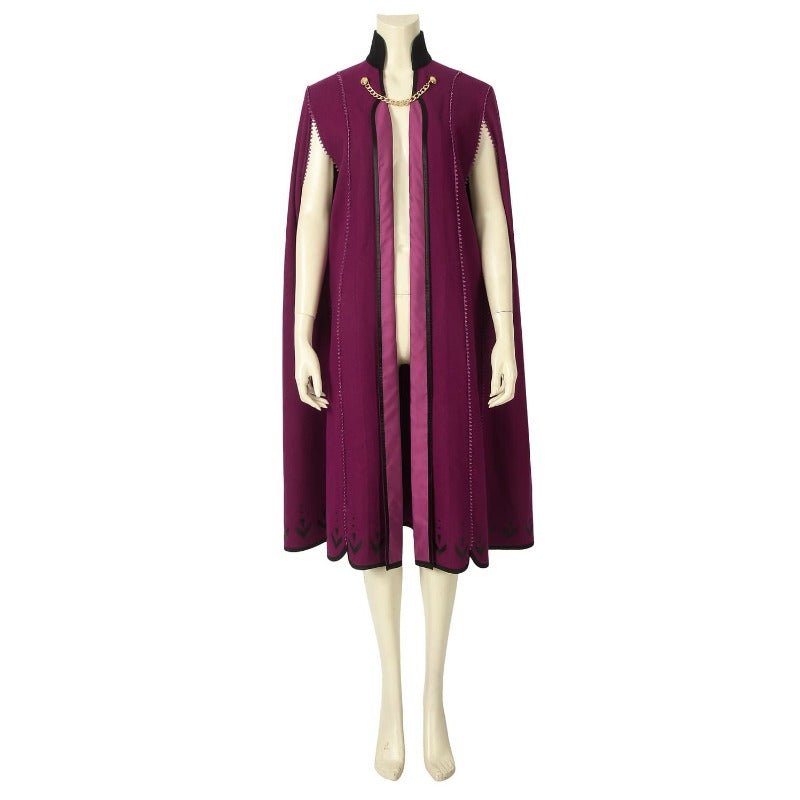 Traje de Cosplay de Anna, la Reina de Hielo 2 - Vestido de Princesa para Adultos - Fantasia Cosera