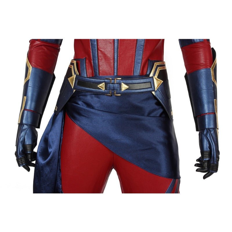 Traje de Cosplay de Captain Marvel Endgame + Zapatos - Avengers 4 - Fantasia Cosera