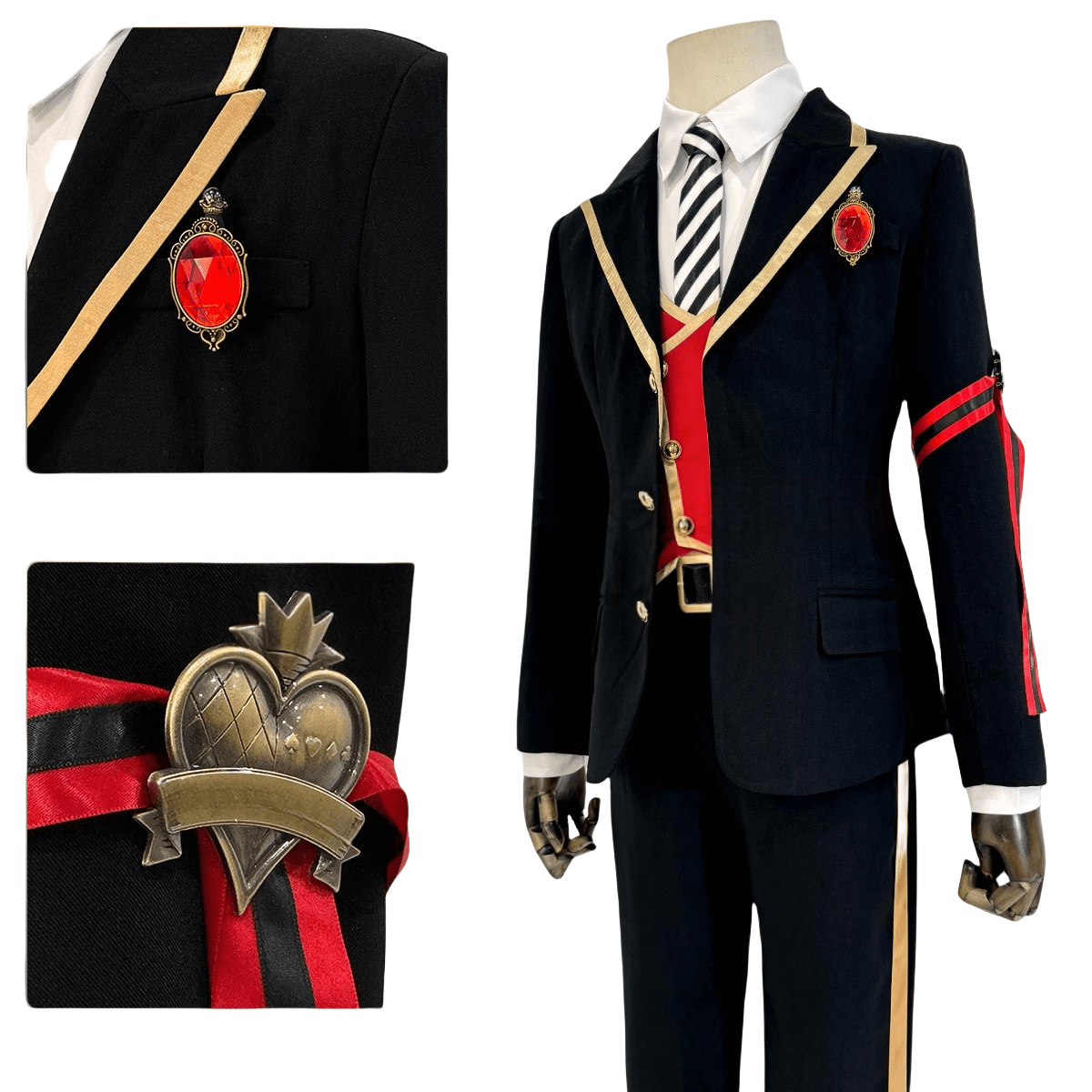 Traje de Cosplay de Riddle Rosehearts de Twisted Wonderland - Calidad Premium - Fantasia Cosera