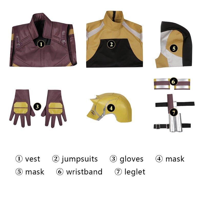 Traje de Cosplay Daredevil Edición She-Hulk - Outfit de Superhéroe Marvel para Halloween - Fantasia Cosera