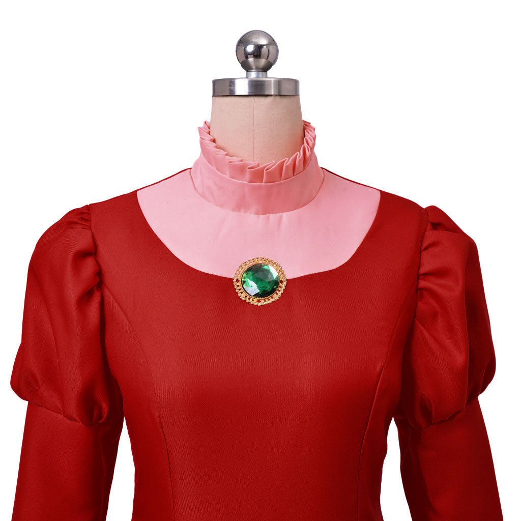 Disfraz de Lady Tremaine | Vestido de Reina Roja para Mujer | Traje para Halloween y Serie Disney - Fantasia Cosera