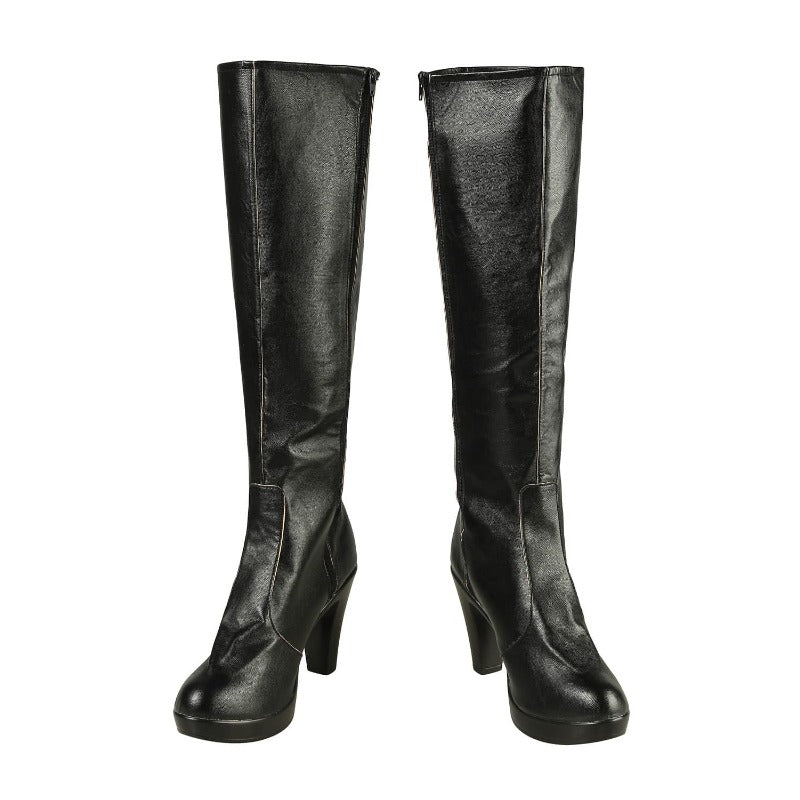 Disfraz de Trish de DMC 5 - Top Tubo y Pantalones de Piel PU Negros para Halloween - Fantasia Cosera