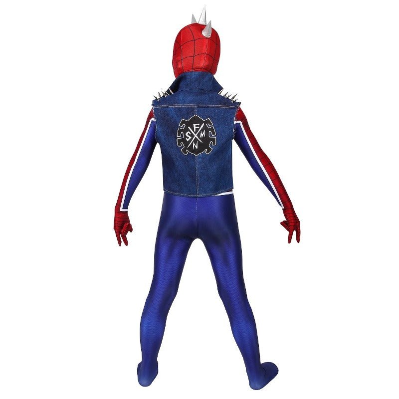 Disfraz de Spider-Man Punk para Niños - Traje de Cosplay de Spider-Man - Fantasia Cosera