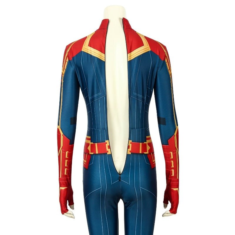 Traje de Cosplay de Captain Marvel Impresión Digital para Fans - Fantasia Cosera