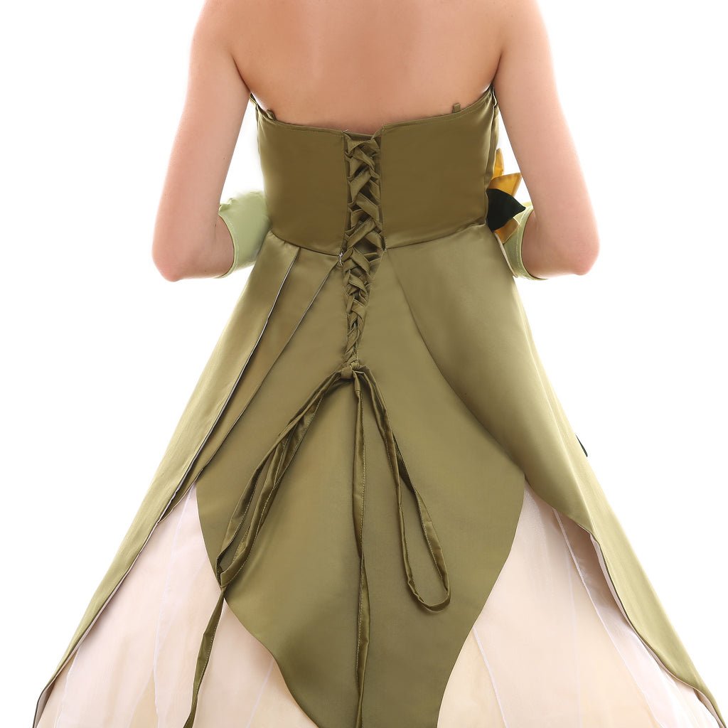 Serie de Trajes de Cosplay de la Princesa Tiana | Vestidos Elegantes para Cosplay, Fiestas y Halloween - Fantasia Cosera