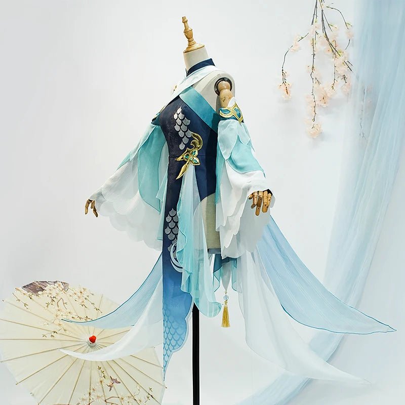 Traje de Cosplay Madame Ping de Genshin Impact para Mujer - Uniforme Pinger para Halloween y Role Play - Fantasia Cosera