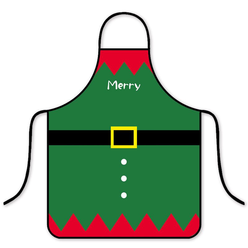 Delantal navideño impermeable, versión coreana de moda para cocina, hogar y restaurantes de hot pot - Fantasia Cosera