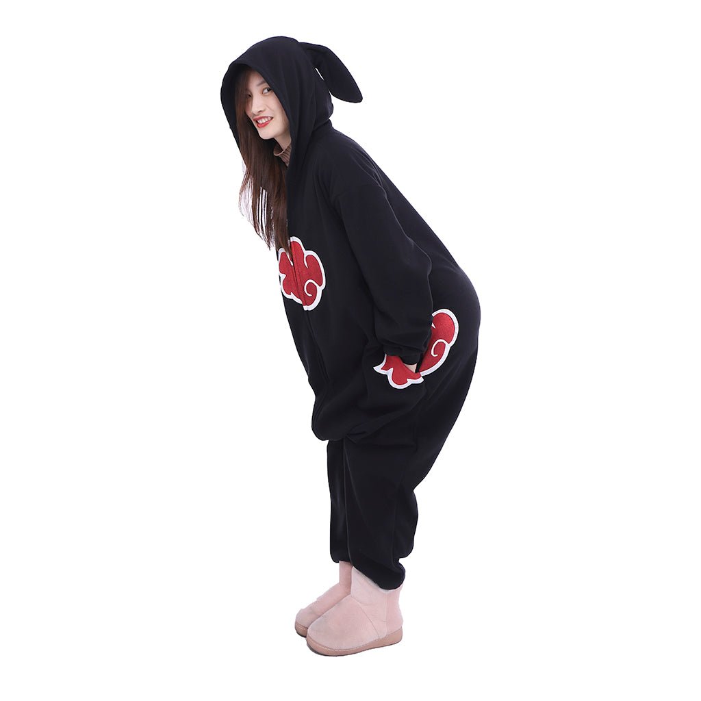 Pijama Unisex de Nube Akatsuki Anime para Adultos, Mono de Poliéster para Dormir, Halloween, Carnaval y Cosplay - Fantasia Cosera