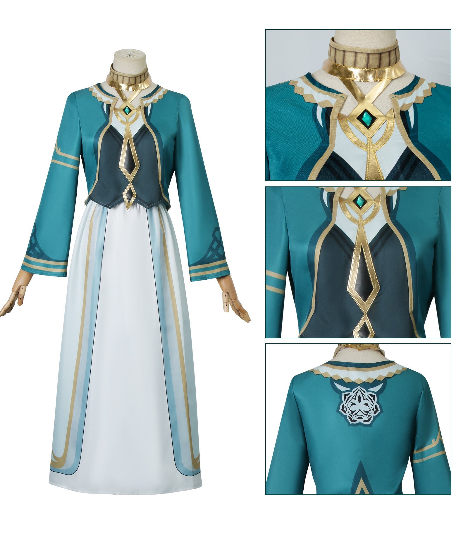 Traje de Cosplay de Talismanes y Sellos de Genshin Impact - Estilo Oficial Inspirado en Chongyun - Fantasia Cosera