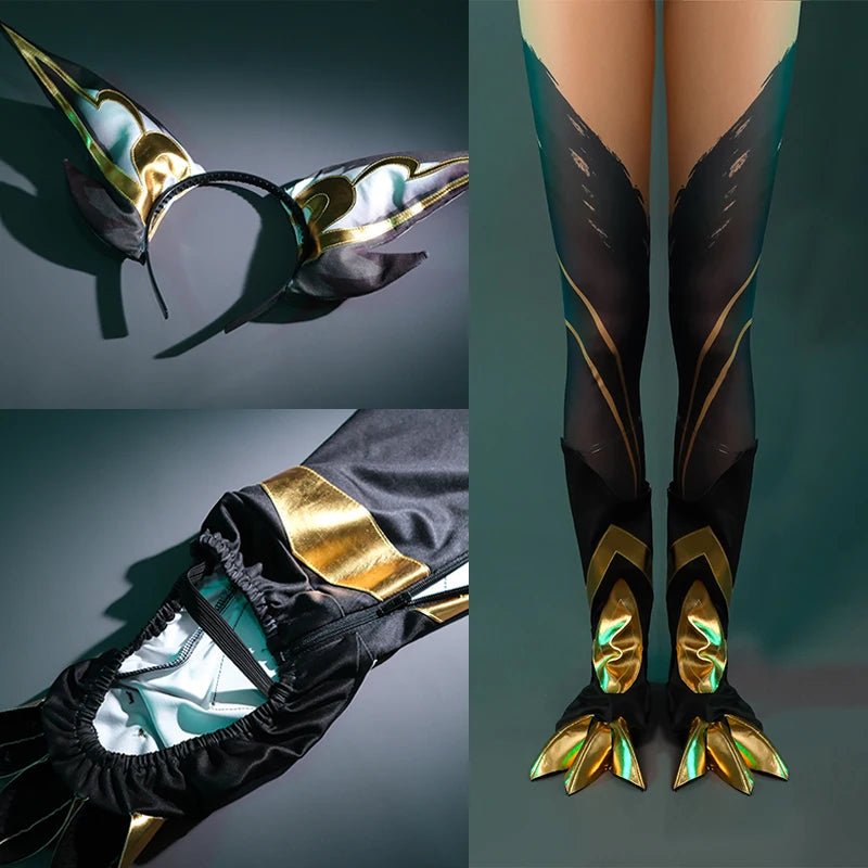 Traje de Cosplay de Xayah Calligraphia de LOL - Vestido de Estilo Chino para Halloween y Eventos - Fantasia Cosera