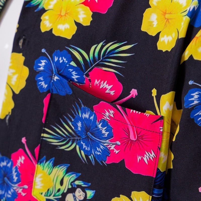 Traje de Ace Ventura Detective de Mascotas Camisa Hawaiana Pantalones Cinturón Juego Completo - Fantasia Cosera