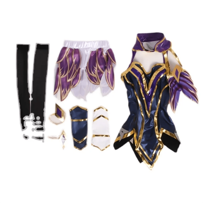 Traje de Cosplay de Ahri de LOL para Mujeres, Uniforme para Halloween y Carnaval - Fantasia Cosera