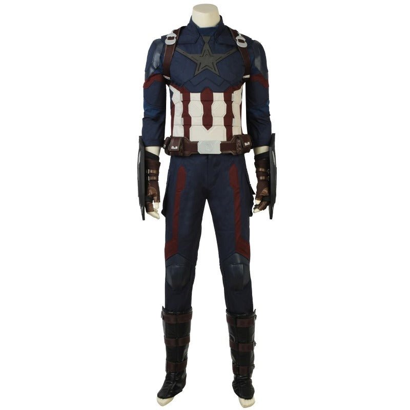 Traje de Cosplay de Captain America Steve Rogers Guerra del Infinito | Fantasía Cosera - Fantasia Cosera