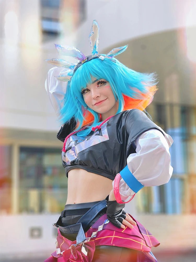 Traje de Cosplay de Neeko KDA de LOL para Mujeres - Disfraz Completo con Cola para Fiestas de Halloween - Fantasia Cosera