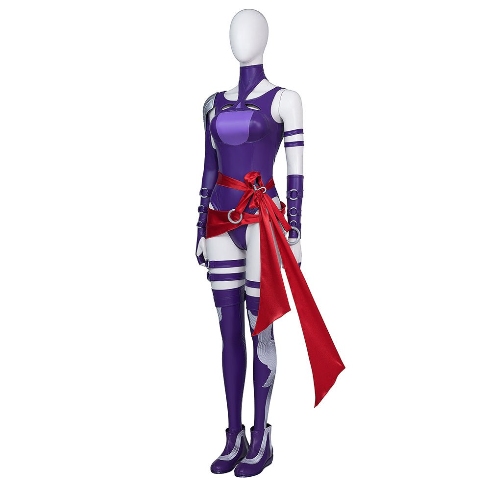 Traje de Cosplay de Psylocke, El Ángel Vengador de Marvel Contest of Champions - Fantasia Cosera
