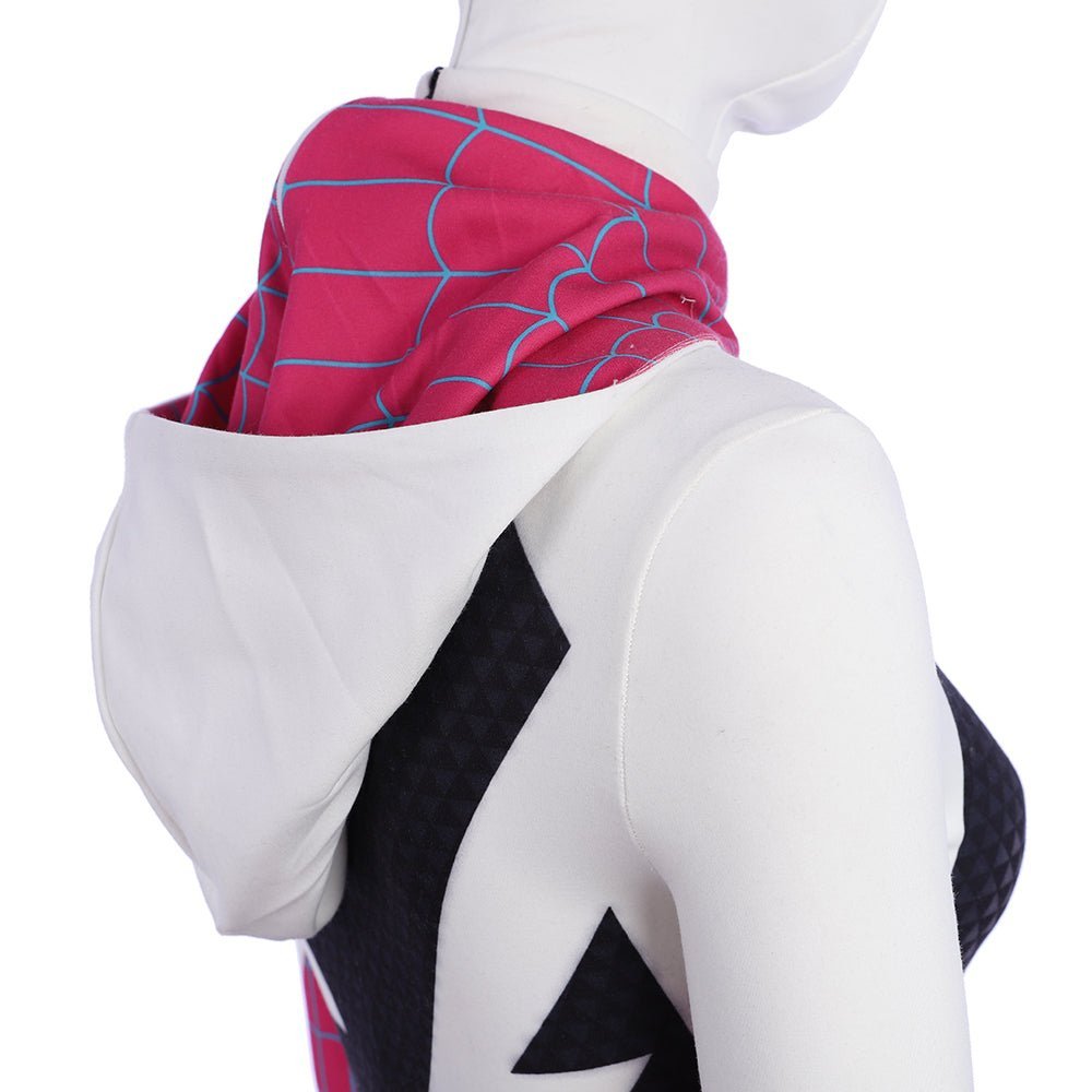Traje de Cosplay de Spider-Gwen / Ghost-Spider de Spider-Man: Into the Spider-Verse - Fantasia Cosera