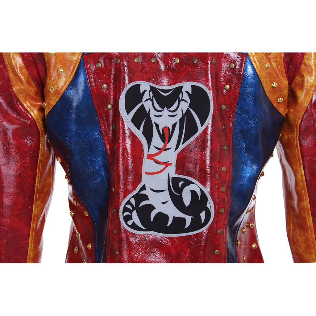 Traje de Cosplay Descendants 2 para Hombres y Niños - Chaqueta de Cuero Punk con Abrigo con Tachuelas - Fantasia Cosera