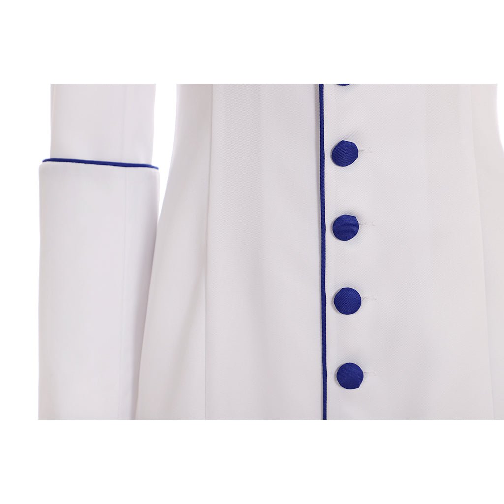 Túnica Blanca de Sacerdotisa Romana Vestimenta de Clérigo Medieval para Mujer - Fantasia Cosera